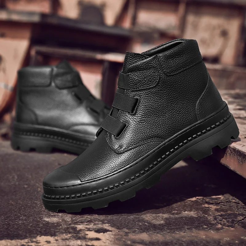 

Мужские легкие модные Универсальные удобные износостойкие ботинки на платформе с круглым носком весна-осень