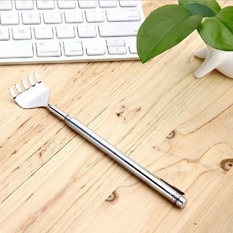 Back Scratchers 1pcs Stainless Steel Telescopic Pen Clip Portable Itch Massage Tool