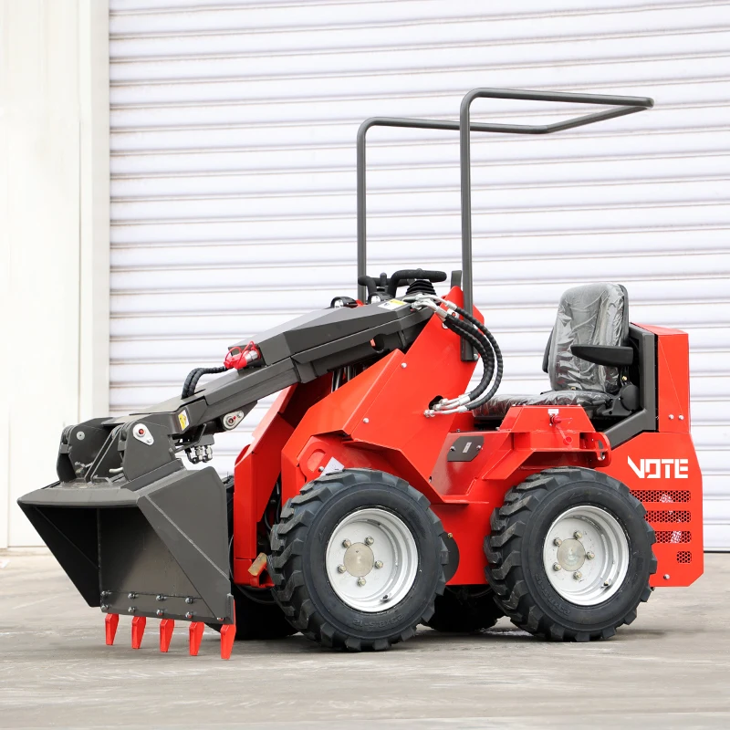 Mini Skid Steer Loader Epa Engine Wheel Track Bucket One-Year After-Sale Service Multi-Functional customized