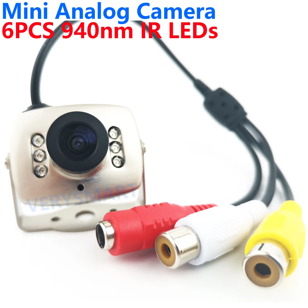 VERYSMART 600TVL Mini Super Farbe Sicherheit Kamera Video Audio indoor Überwachung Kameras 940nm Infrarot Nachtsicht