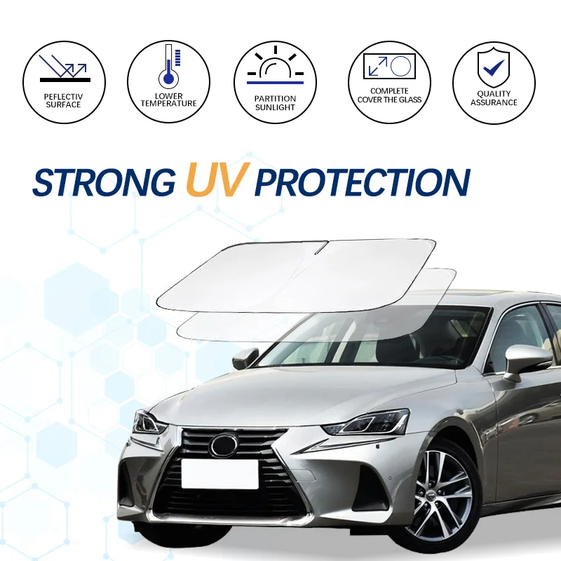 Windshield Sun Shade Sunshade Sun Visor Protector Foldable Blocks UV Rays Keep Car Cooler For Lexus IS 2006- IS250 IS300 350