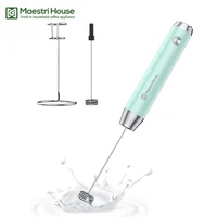 Maestri House Milk Frother USB-C Rechargeable Wireless Handheld Blender for Coffee Lattes Cappuccino Hot Chocolate Foam Maker 1