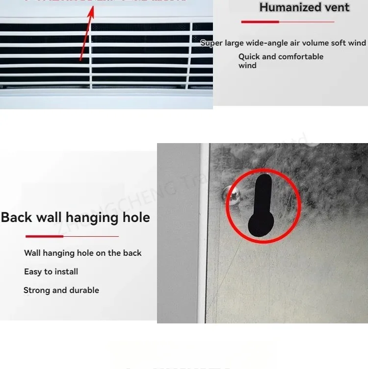 Water Air Conditioning Wall Mounted Water Heating Air Conditioning Fan Coil Radi