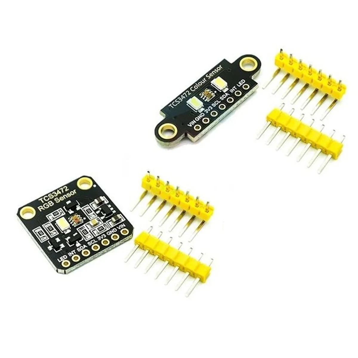 TCS34725 Color Sensor TCS3472 RGB Sensor Recognition Module RGB Development Board IIC for Arduino STM32,Double Hole