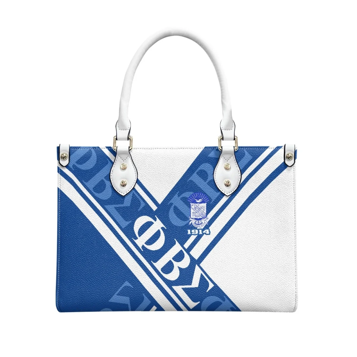 

Phi Beta Sigma Personalized Customized Name Sorority Gift Luxury Handbags for Women PU Leather Female Shoulder Bags Purse 2024