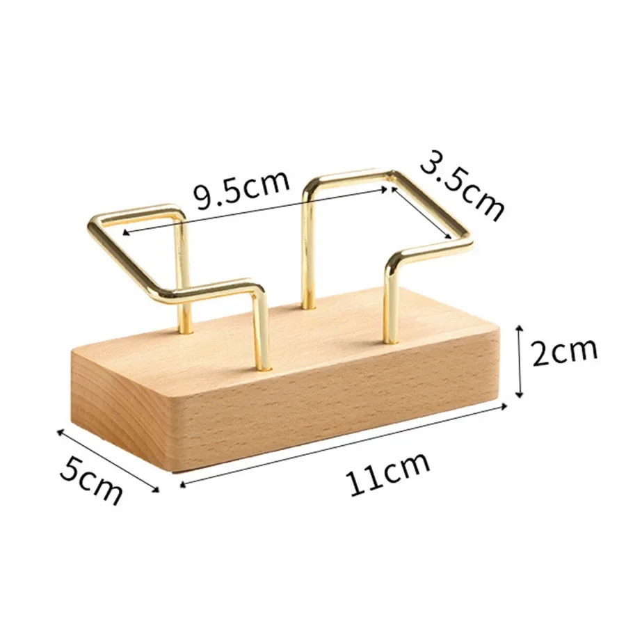 Wooden Business Card Holder & Organizer for Office Desk and Countertop Display