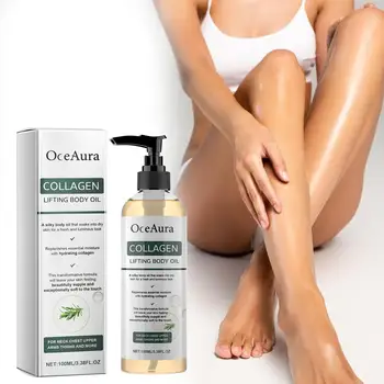 OceAura Collagen Body Oil Tighten Skin Elasticity Increased Moisturizing Body Smooth Non-greasy Rosemary After Shower Body Oil 1