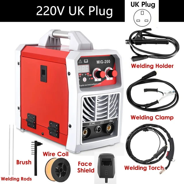3-in-1 ARC/MIG/TIG Welding Machine Portable Digital MIG Welder IGBT MMA ...