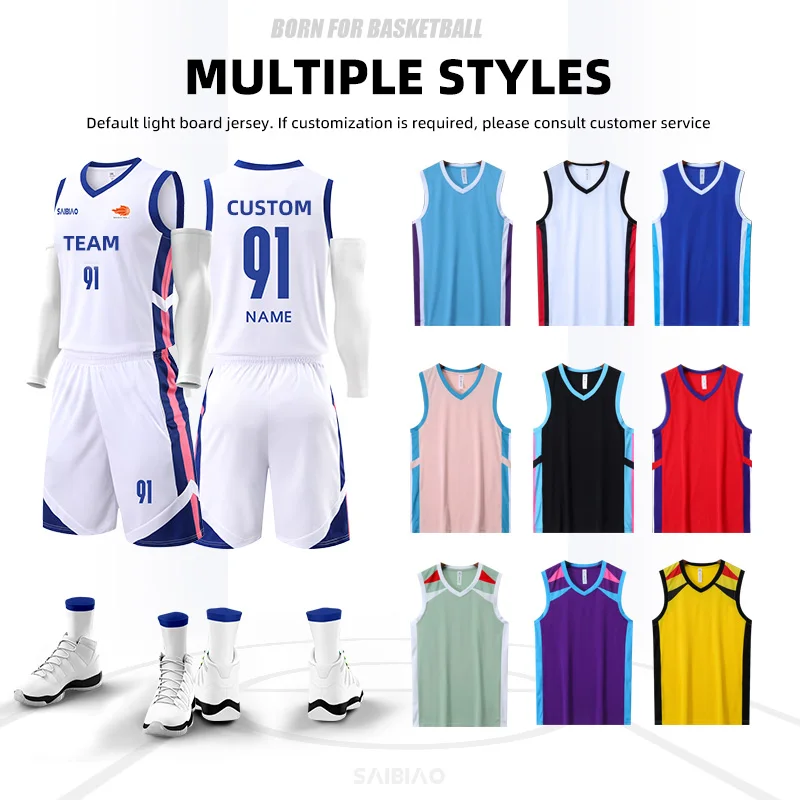 Basketball training clothes Men Adult Kid Basketball Jersey Customize Quick-drying Training Uniform