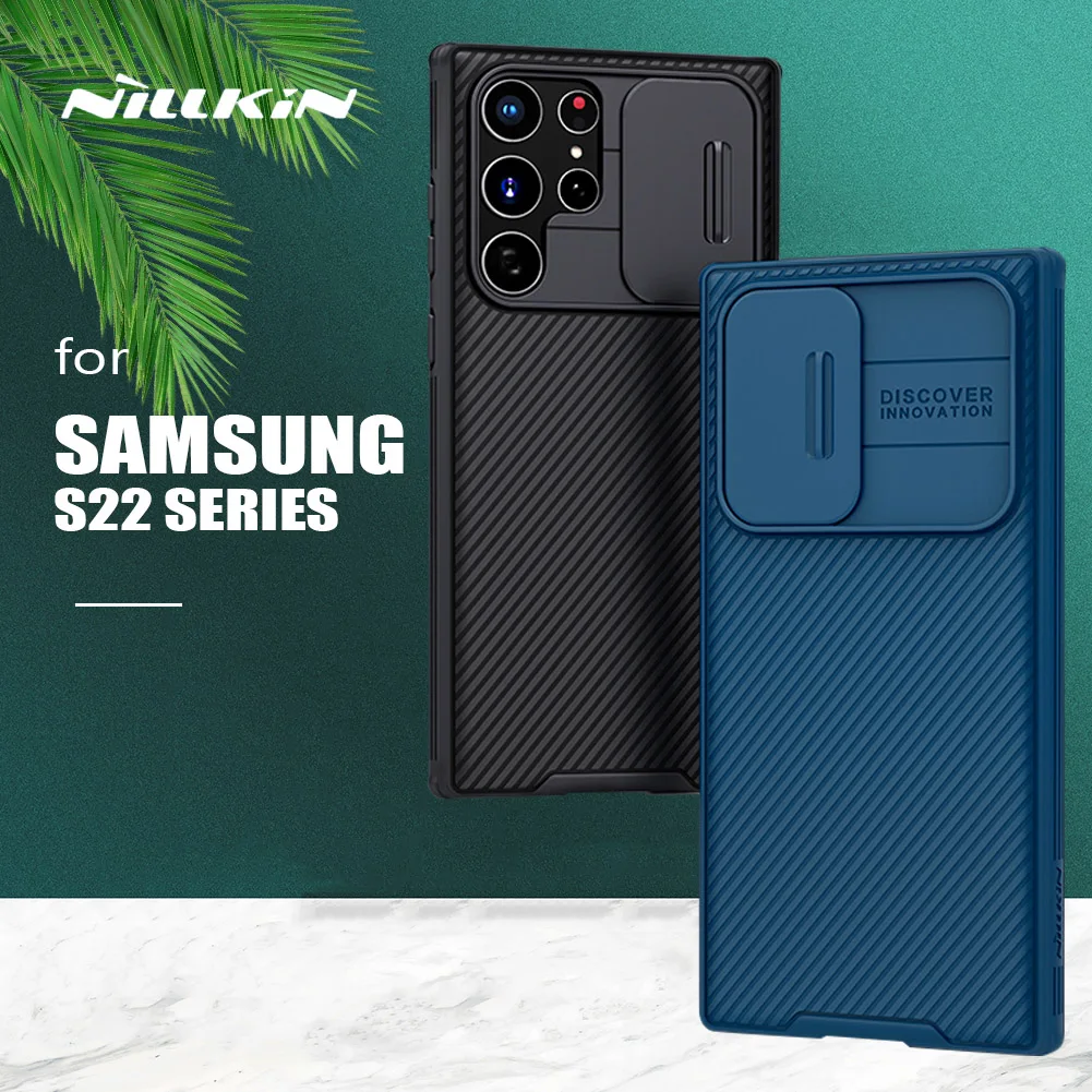 for Samsung Galaxy S25 S24 S23 S22 Ultra Case Nillkin CamShield Slide Camera Back Cover for Samsung S24 FE S23 Plus Lens Case 2