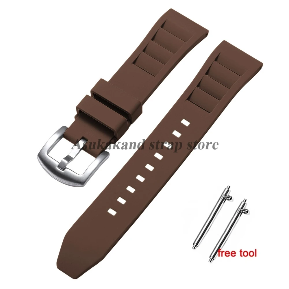 Silicone Watch Strap - Soft Waterproof Quick Release Rubber Watchband