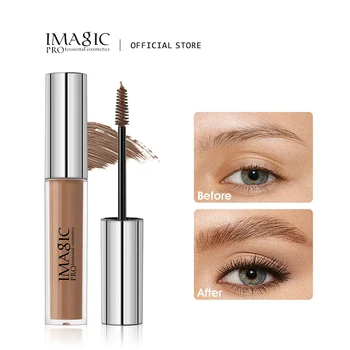 IMAGIC-6 가지 색상 내구성 방수 눈썹 염색 크림, 눈썹 섀도우 메이크업 미용 도구 눈썹 젤 강화제 눈썹