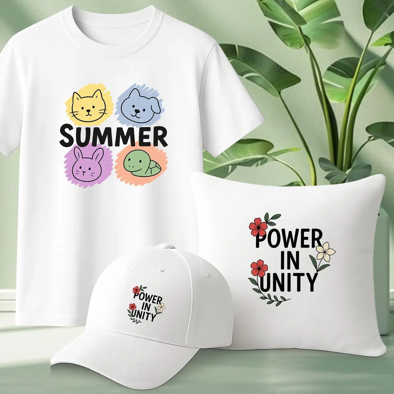 밝은 색상의 원단에 적합한 A4 프리미엄 열전사지 10장, 잉크젯 및 레이저 프린터용