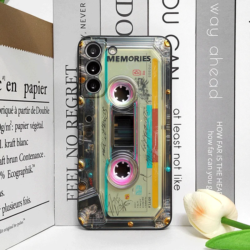 Vintage Cassette Tape Design Shockproof Phone Case - Soft, Creative Cover