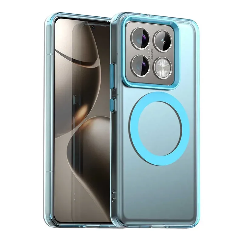 حافظة شحن لاسلكي مغناطيسي فاخرة لهاتف Xiaomi 14T P...