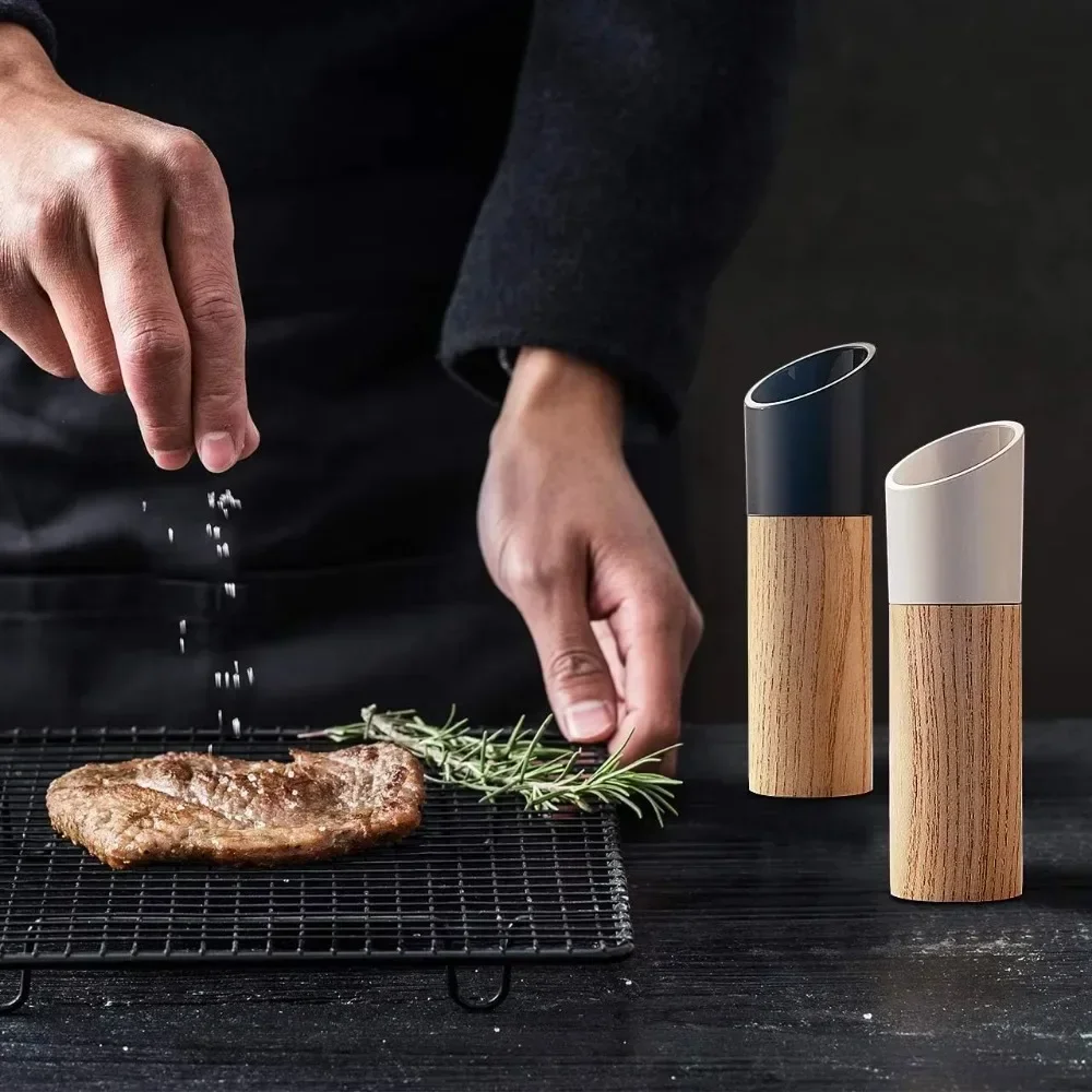Salt And Pepper Grinder Pepper Grinder Suitable For Salt And Pepper Grinders Equipped With High Black And White Salt Pepper Bottle Sets With Adjustable Devices