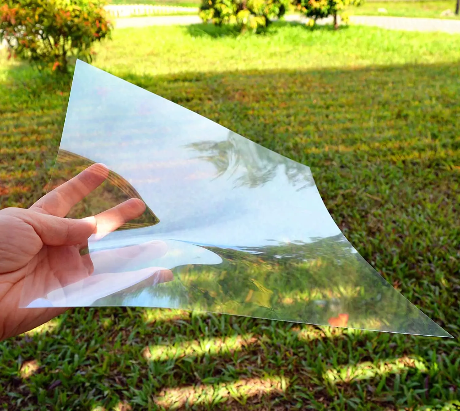 Size A4 Transparency PVC Binding Cover Clear Plastic Acetate Sheets With Protective Film On Both Side - Thickness 200micron