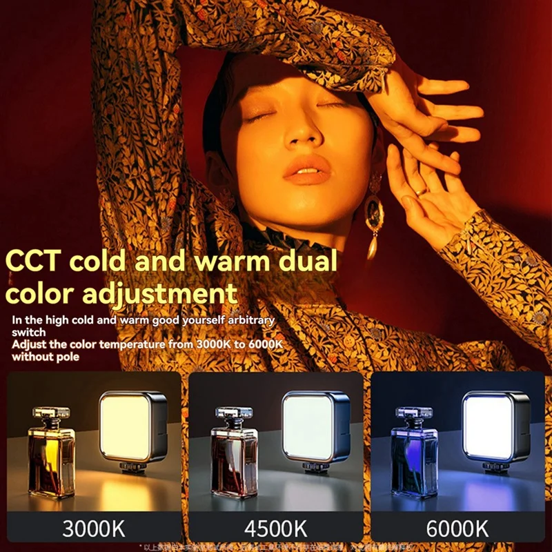 Handheld RGB Flash Photography Lighting Light Portable Clip-On Ring Flash For Iphone, Samsung, Ipad Mobile Phones