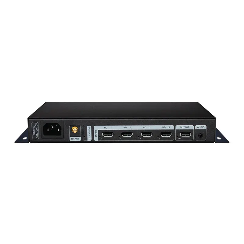 LED Video Splitter AMS QMV-H4 4K HD Multi Viewer 4 In 1 Out Screens Switcher Divider Video For Monitor Dispatching Center