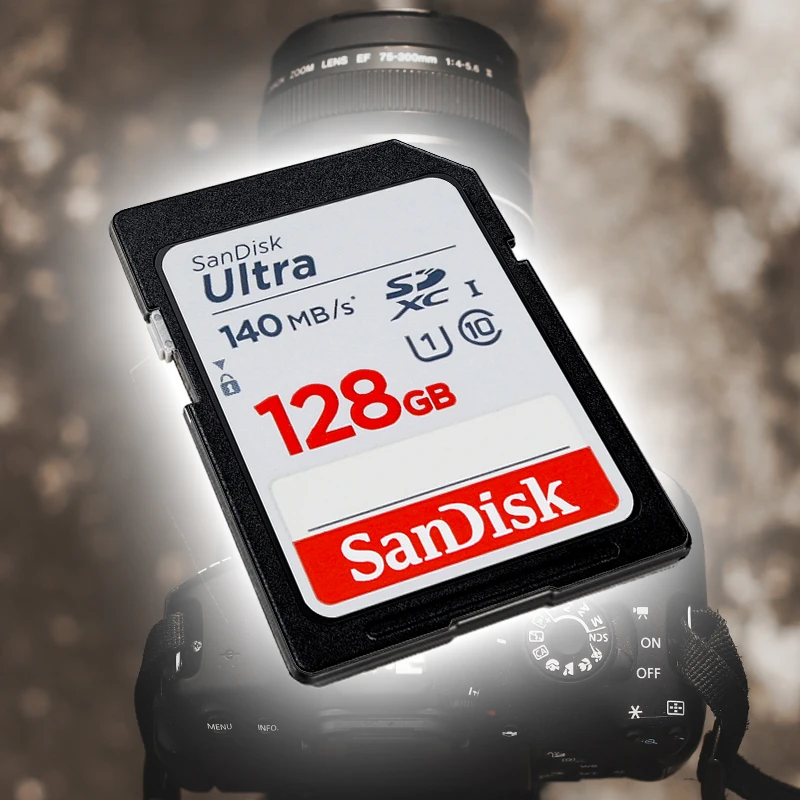 SanDisk-カメラ用の高速フラッシュメモリカード,u1,c10,ultra 32GB