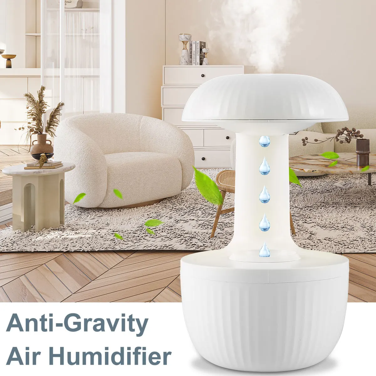 

500ml Anti-gravity Air Humidifier USB Powered Air Humidifier Small Aroma Diffuser Power-off Protection Desktop Humidifiers