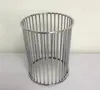 Metal wrought iron pen holder multi-functional desktop storage bucket 1