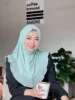 Single Layer Hijab Muslim Women Ruffles Instant Scarf Turban One Piece Amira Islam Pray Hijabs Head Wrap Niqab Crystal Hemp Hats