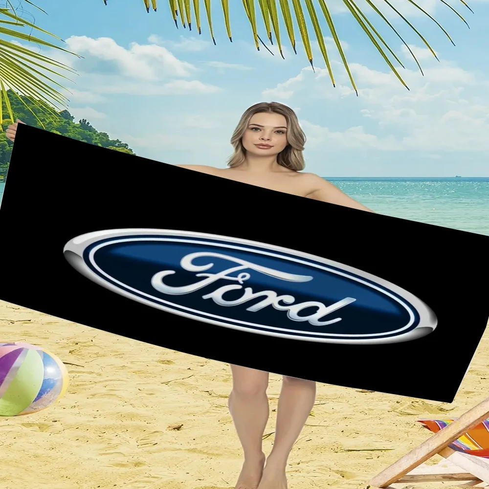 Anime Towel Robe Ford Logo Beach Towels Large Bathing Towels Adults Bathrobe Girl Spa Bath Bathroom Size Christmas Home Textile 6