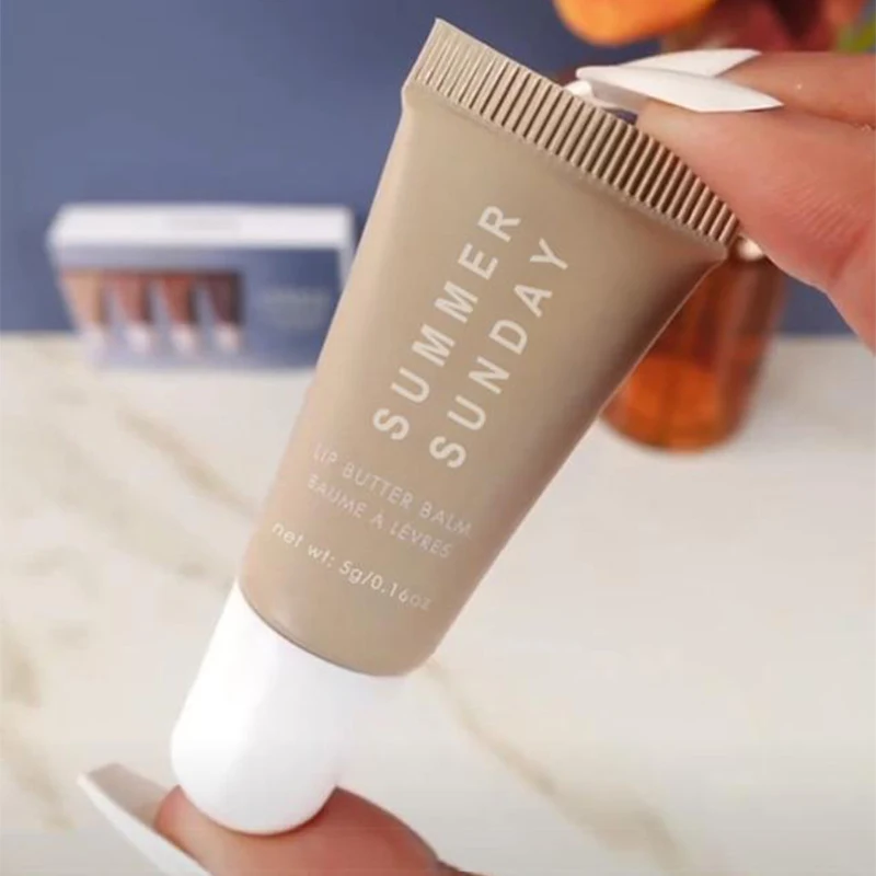 Summer Lip Balm Set Moisturizing Mirror Lip Gloss Water Nature Long-lasting Glaze Set Lipstick Transparent Oil Makeup