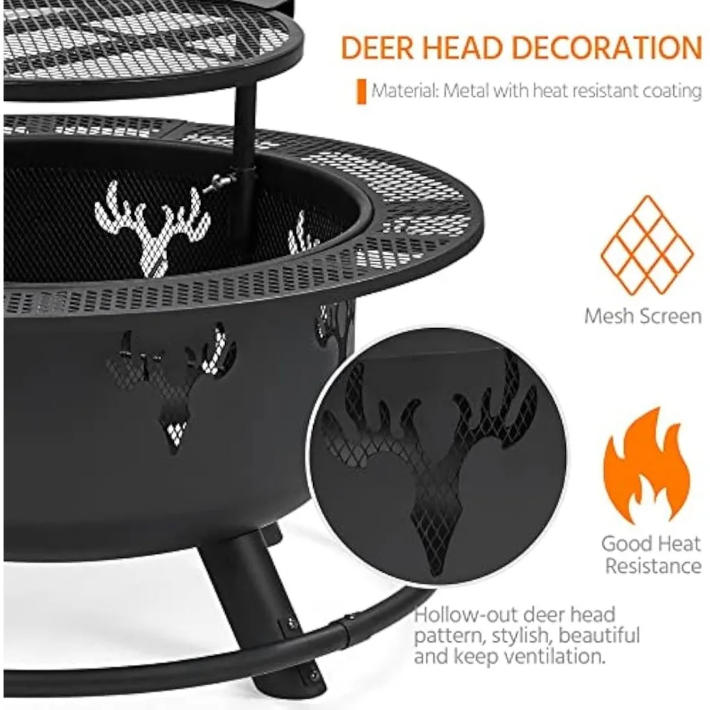32" Wood Burning Firepit 5
