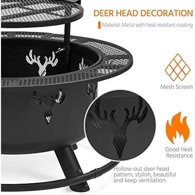 32" Wood Burning Firepit 5