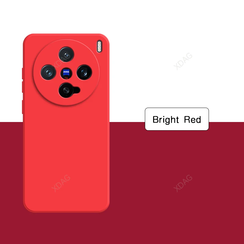 Premium Liquid Silicone Phone Case with Lens Protection - Classic Soft Back Cover