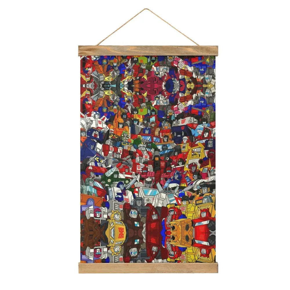 Canvas Hanging Picture Transformer Black Decepticon Soundwave Wordtee Vintage 8 Classic Funny Novità Murale Office Wall Decora