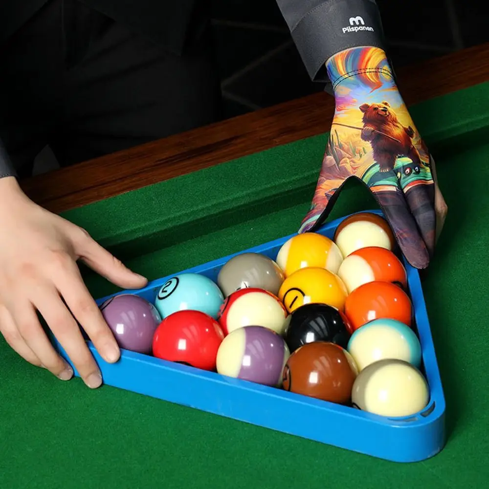 Linker Billard-Handschuh Elastischer Rutschfester Billard-Trainingshandschuh Atmungsaktiver Drei-Finger-Handschuh Billard-Zubehör – Detail 4