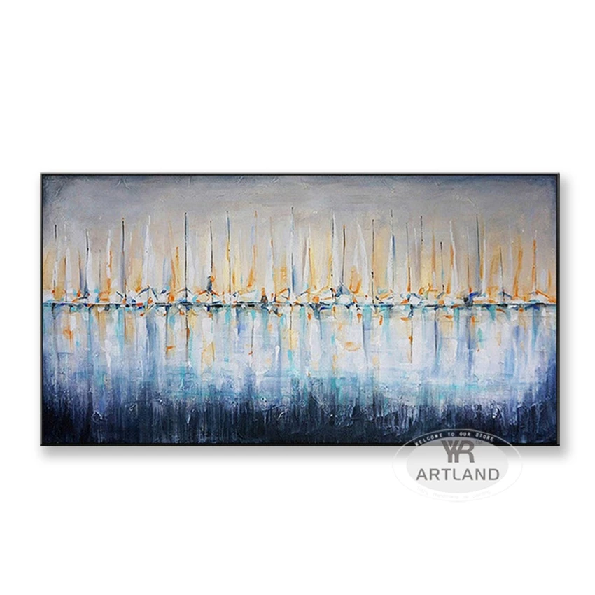 

Nordic Abstract Painting Thick Oil Landscape Handmade Oil Painting Home Decoration For Living Room Dining Room Bedroom Mural