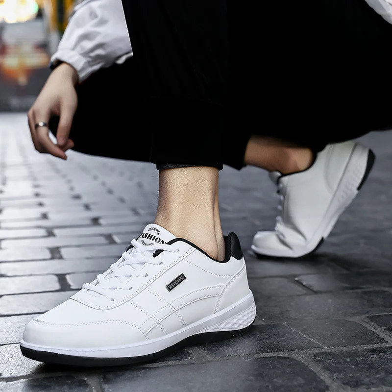 Men's Sneakers Sports Casual Shoes Leather Outdoor Men Walking Shoe Four Seasons Soft Bottom sneakers shoes