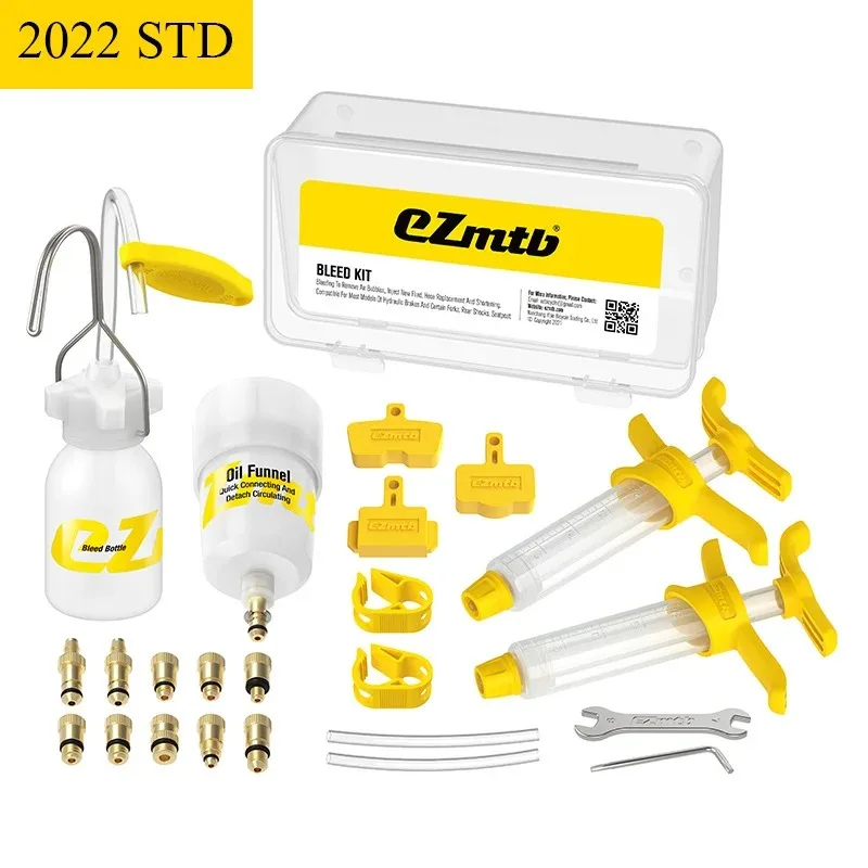 Bicycle Hydraulic Disc Brake Oil Bleed Kit Tools For SHIMANO, SRAM, Avid, MAGURA Series MTB Road Bike Brake Repair Tool Ezmtb