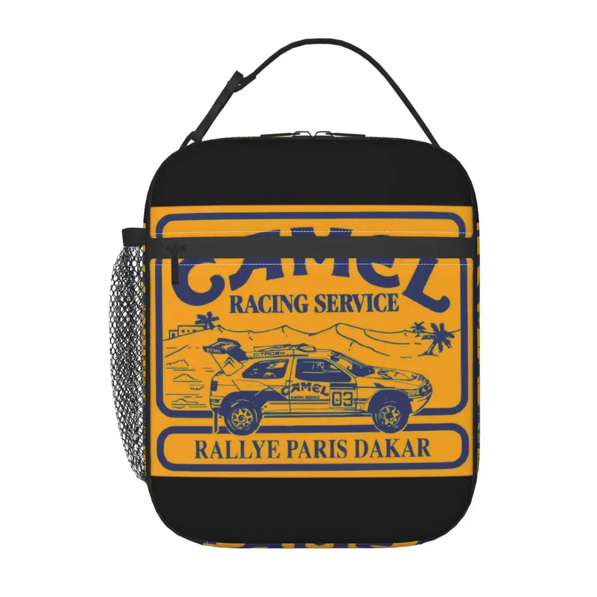 

Camel Racing Service Insulated Lunch Bag Tote Food Handbag