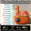 TWS Earbuds Semi-In-Ear Bluetooth Earphones 28H Playtime HD Stereo Sound ENC Noise Cancelling IPX4 Waterproof Handsfree - Orange 1