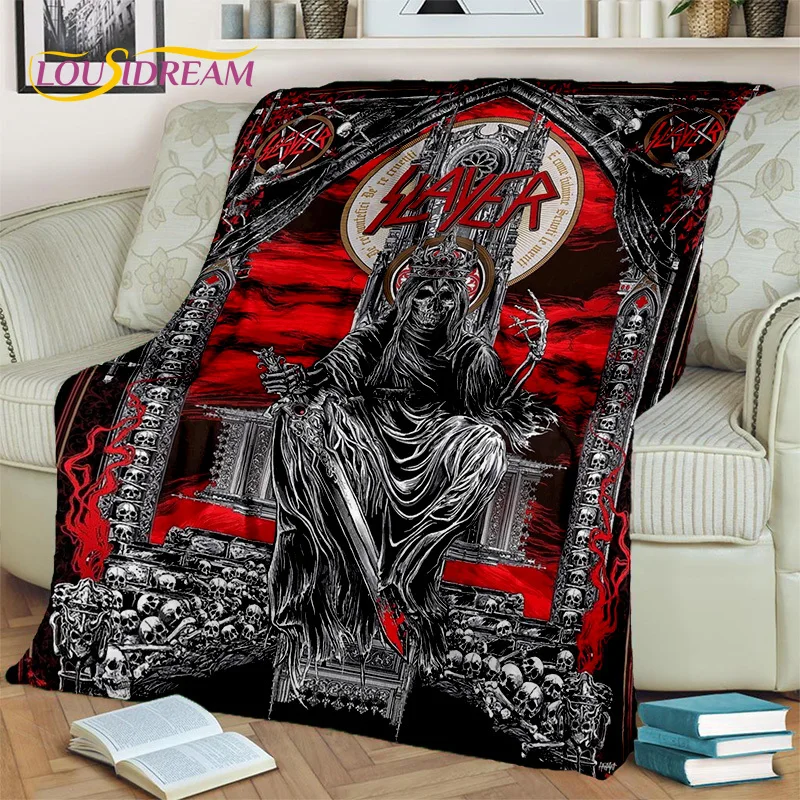 Rock Heavy Metal Slayer Band Blanket,Soft Throw Blanket for