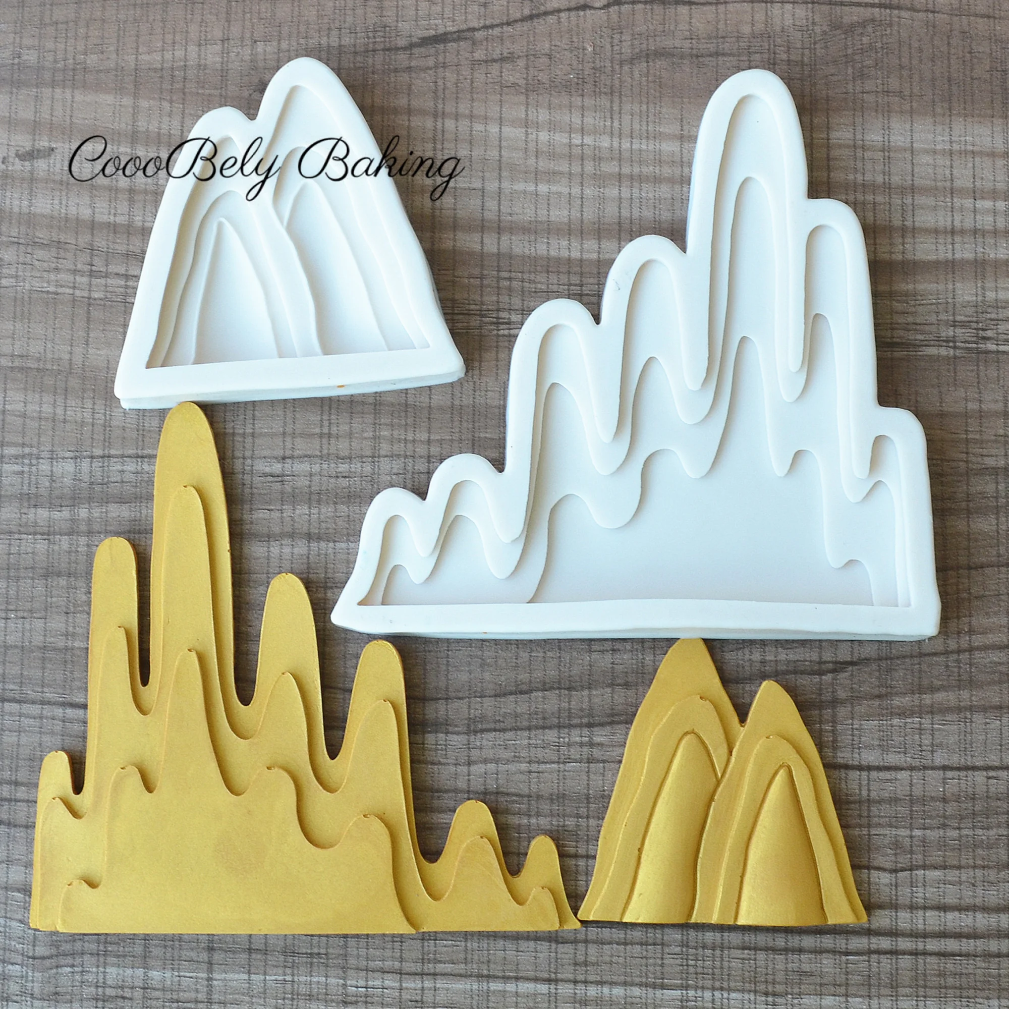 Iceberg Silicone Mold Para O Cozimento Fondant Cake Decor Cupcakes