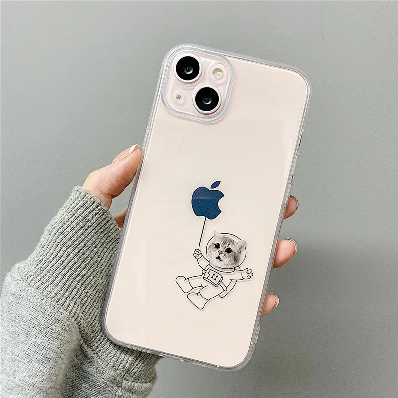 Custodia sottile in silicone trasparente per iPhone 13 Mini