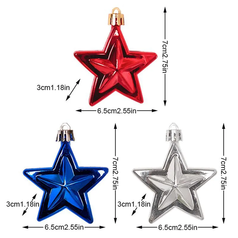 American Flag Hanging Swirl Decorations Set of 12pcs Fourth of July Party Supplies Patriotic Stars Theme