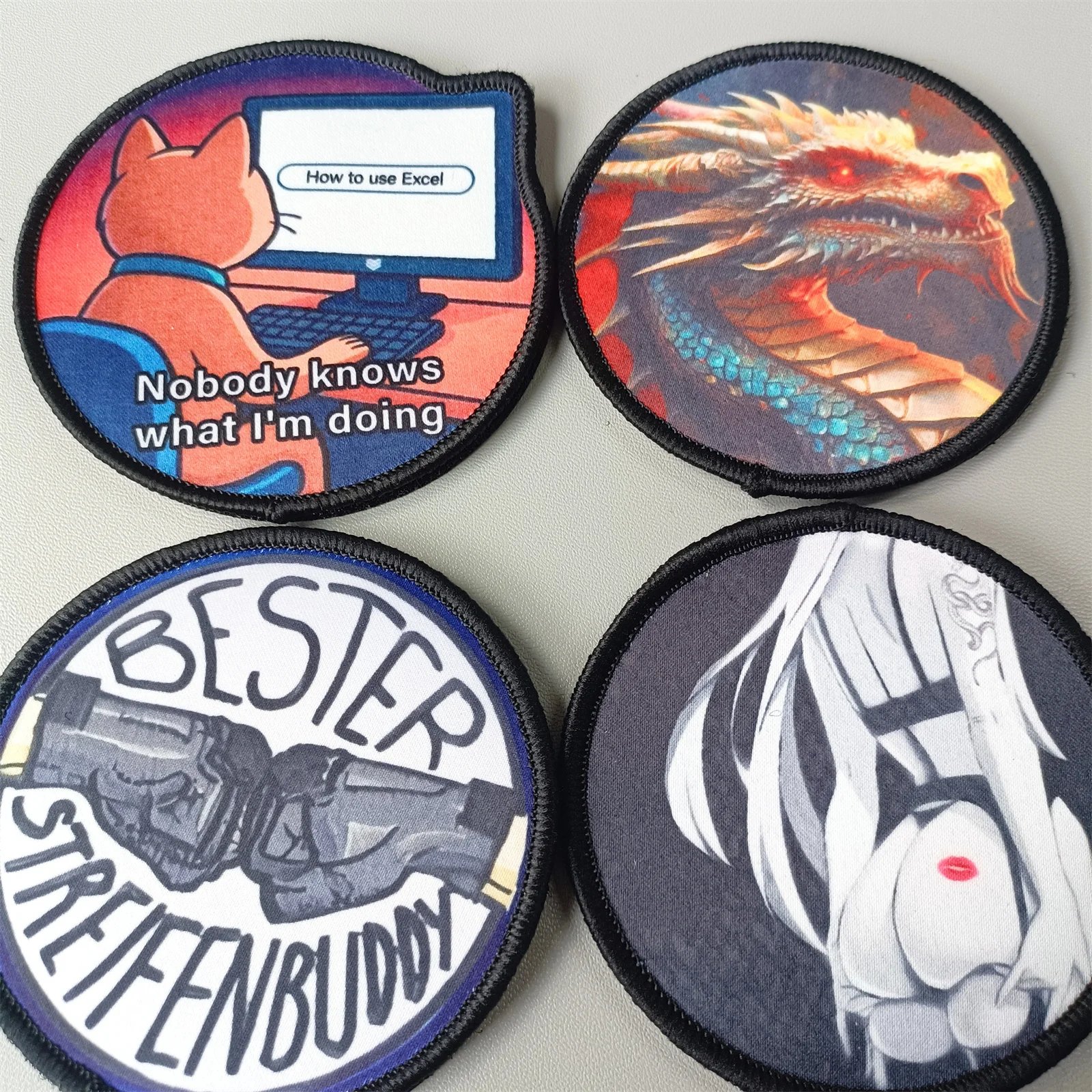 Exquisite Hook and Loop Badge: Attractive Character Patch