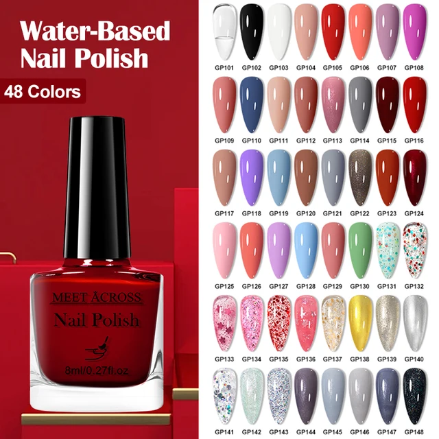 8ml Peel Off Water-Based Nail Polish Valentines Red Nails Fast Drying Long-Lasting Nail Art Polish DIY Design No Need Lamp 1