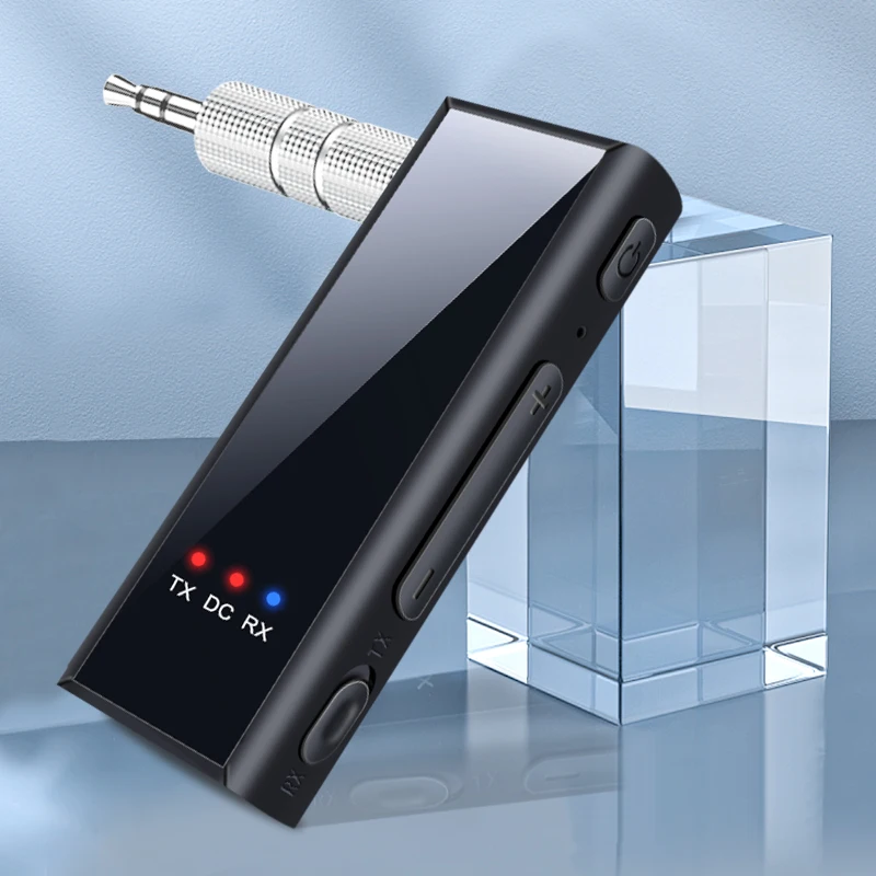 Bluetooth Transceiver Adapter Bluetooth Aux Adaptor Bluetooth Audio Receiver Bluetooth Adapter Audio Adapter Bluetooth 5.4 Audio Transmitter Receiver 3.5MM AUX HIFI Wireless Adapter With MIC Support TF Card Play For Car Airplane TV PC