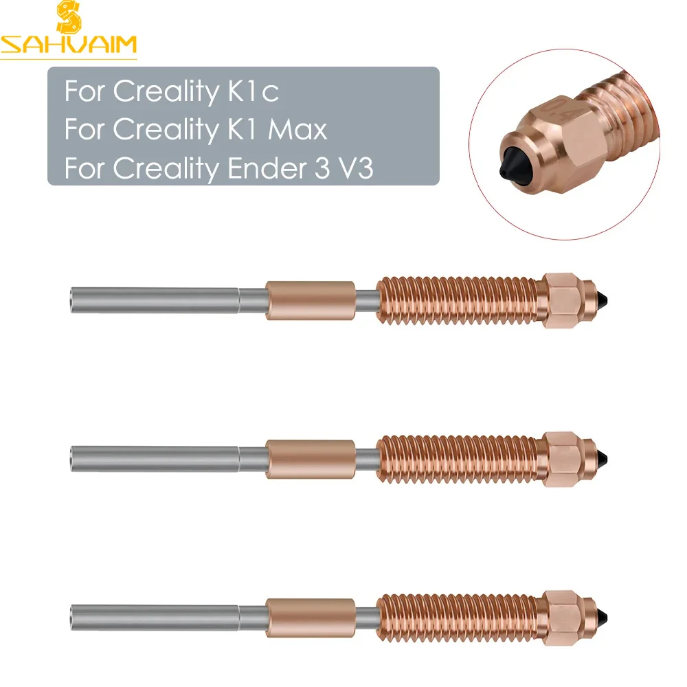 Boquilla De Intercambio Rápido Para Impresora 3D Creality K1/K1C - Diámetros 0.2mm, 0.4mm, 0.6mm, 0.8mm, Aleación De Cobre