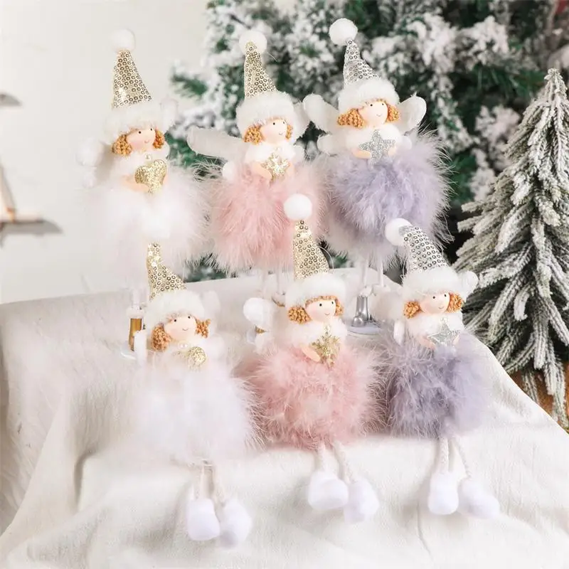 

Ангельские украшения для рождественской елки, рождественские ангелы, украшения ручной работы, ангельские украшения для рождественской елки, праздника, свадебной вечеринки