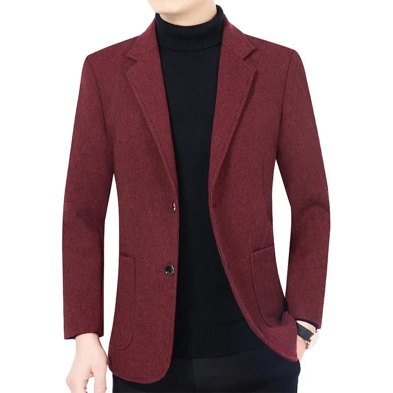 New Autumn Men Solid Formal Wear Business Blazers Jackets Casual Suits Coats Quality Male Slim Fit 4X Suits Coats