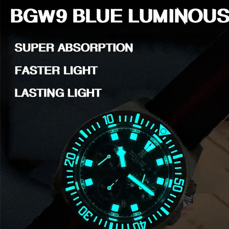 タクティカルフロッグfxdチタンダイブスポーツウォッチ男性用